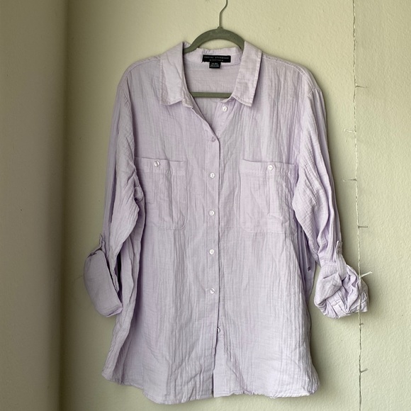 Sanctuary Tops - NWT SOCIAL STANDARD GAUZE BUTTON DOWN